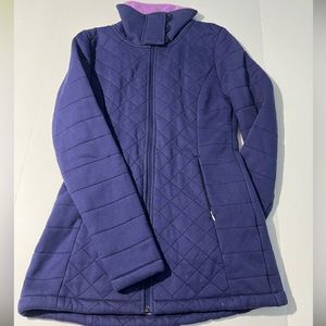 The North Face cotton quilted jacket, Purple, size S, EUC